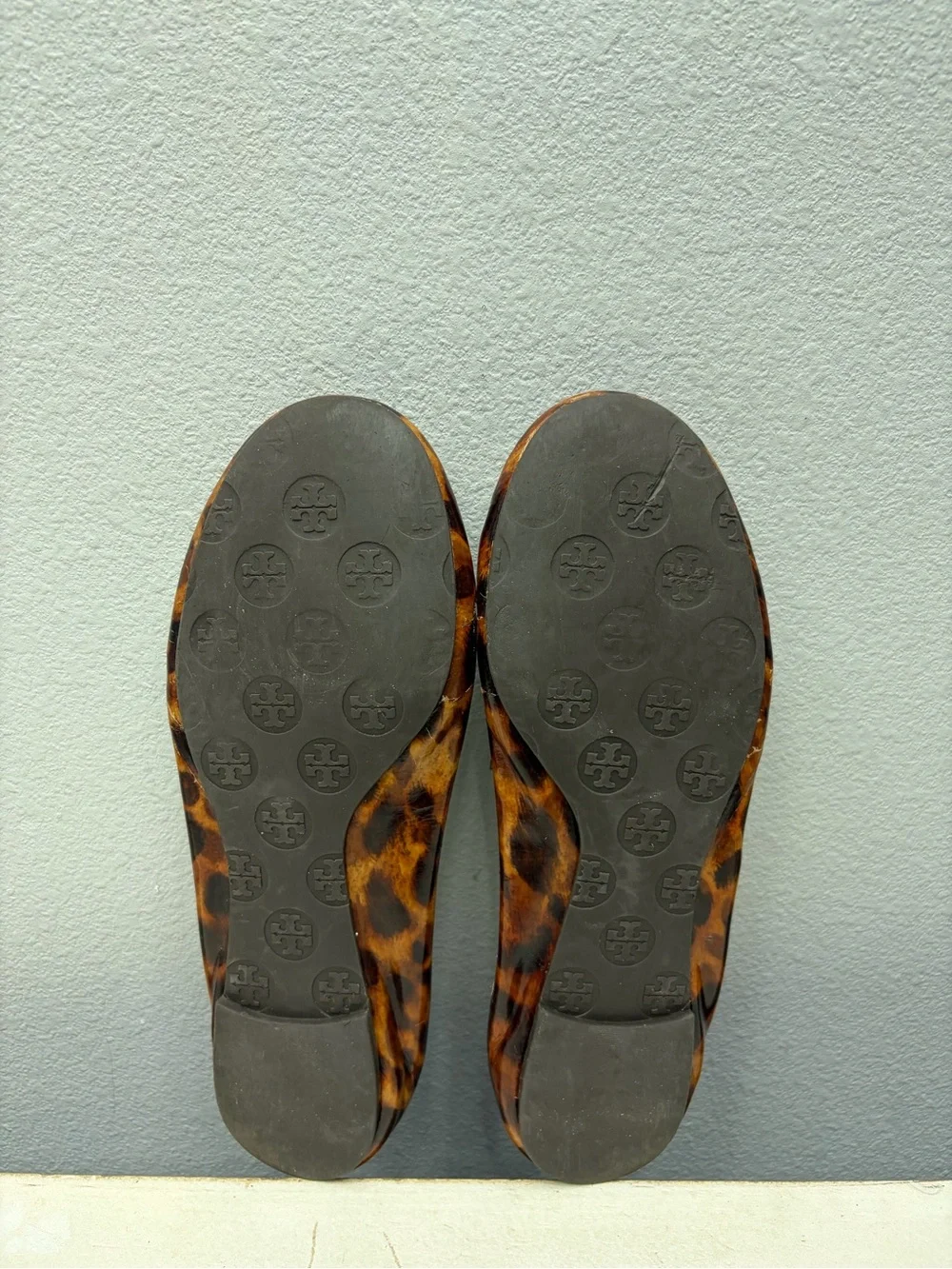 Tory Burch Cheetah Print Patent Leather Reva Flats Size 10